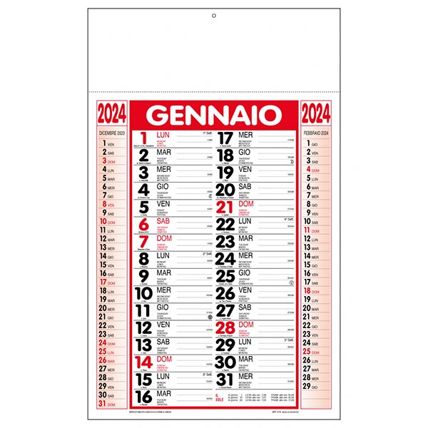 Calendari olandesi 2024 catalogo n° 1