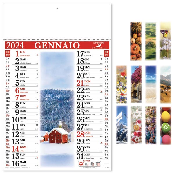 Calendario olandese 2024 157 Trimensile Fotocolor Calendario olandese 2024 157 Trimensile Fotocolor