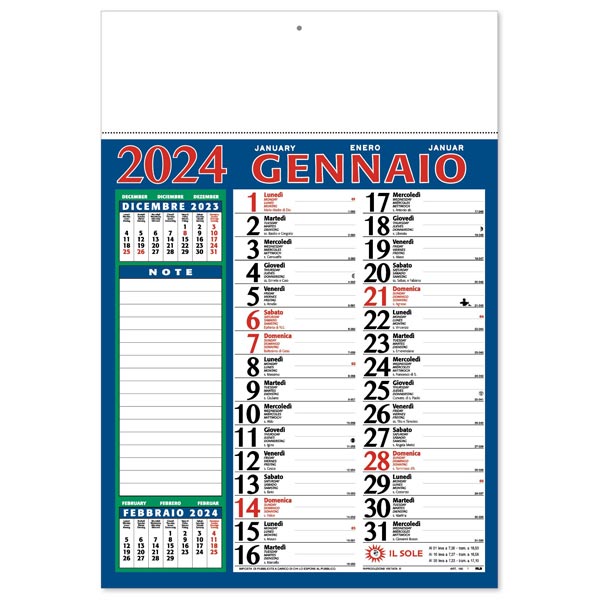Calendario olandese 2024 160 4 colori Calendario olandese 2024 160 4 colori