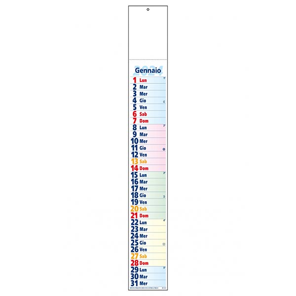 Calendario olandese multicolor 2024 C0490 Calendario olandese multicolor 2024 C0490