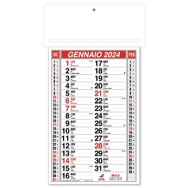 Calendario olandese passafoglio 2024 Calendario olandese passafoglio 2024
125T1 Rosso/Nero