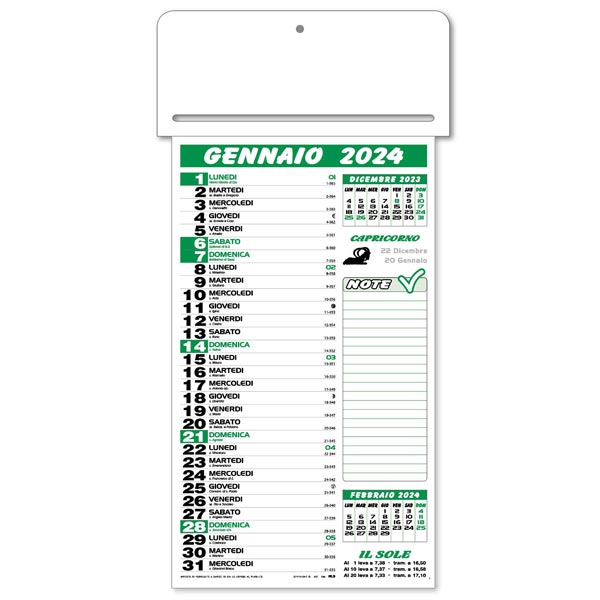 Calendario olandese passafoglio 2024 Calendario olandese passafoglio 2024
136T1 Verde/Nero