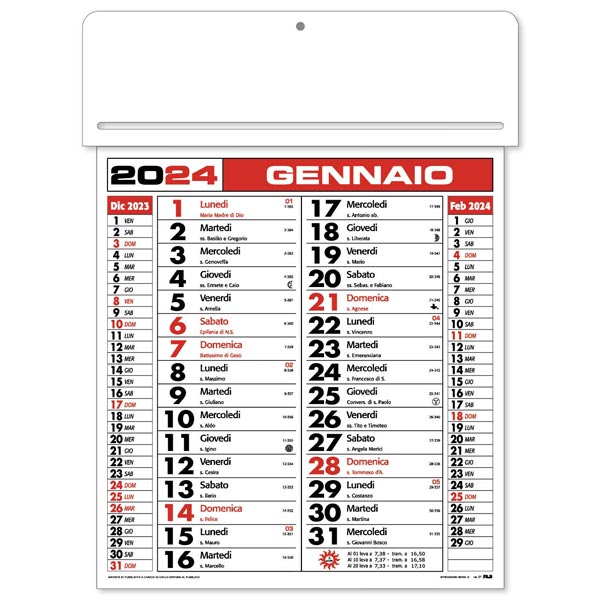 Calendario olandese passafoglio 2024 Calendario olandese passafoglio 2024
148T1 Rosso/Nero