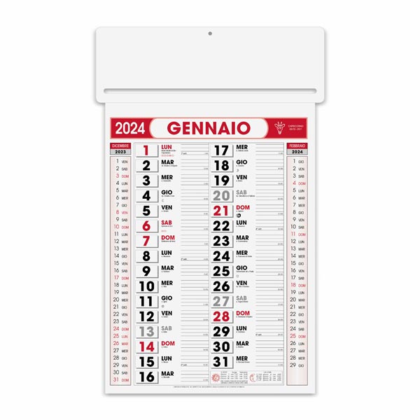 Calendario olandese passafoglio 2024 PA550RO Calendario olandese passafoglio 2024 PA550RO