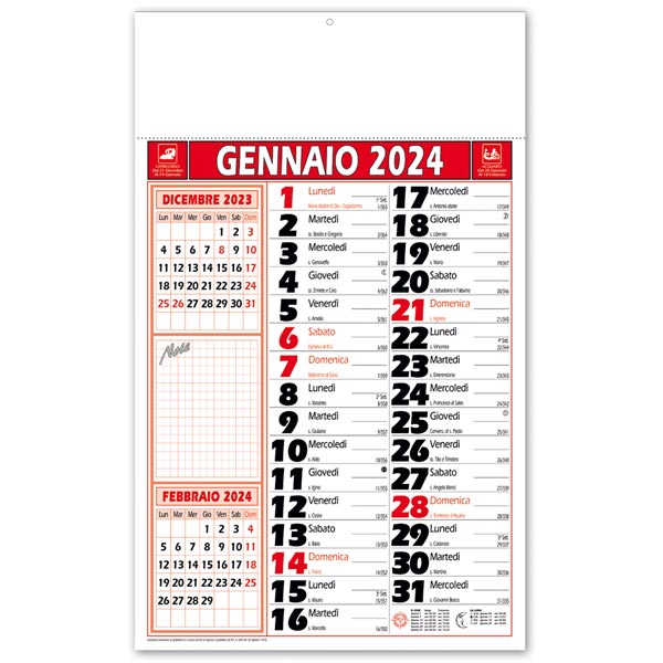 Calendario olandese promemoria 2024 267 Memo Rosso/Nero Calendario olandese promemoria 2024 267 Memo Rosso/Nero