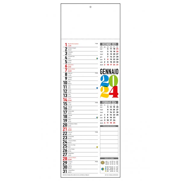 Calendario olandese silhouette 2024 C0890 multicolor Calendario olandese silhouette 2024 C0890 multicolor