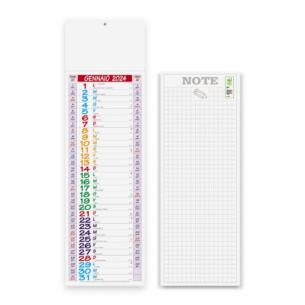 Calendario olandese silhouette multicolor 2024 PA670 Calendario olandese silhouette multicolor 2024 PA670