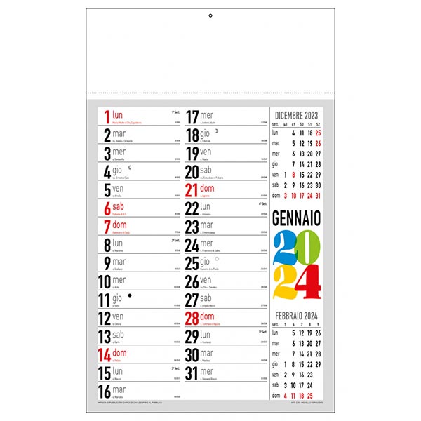 Calendario olandese svedese 2024 C1590